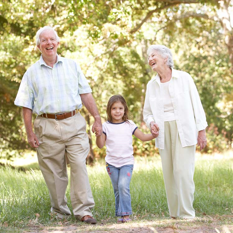 Happy grandparents